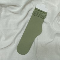 女中筒jk袜堆堆袜春夏季薄款天鹅绒纯色冰丝袜新品