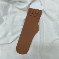 女中筒jk袜堆堆袜春夏季薄款天鹅绒纯色冰丝袜新品