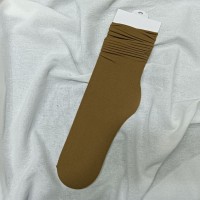 女中筒jk袜堆堆袜春夏季薄款天鹅绒纯色冰丝袜新品