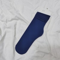 女中筒jk袜堆堆袜春夏季薄款天鹅绒纯色冰丝袜新品