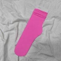 女中筒jk袜堆堆袜春夏季薄款天鹅绒纯色冰丝袜新品
