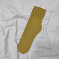 女中筒jk袜堆堆袜春夏季薄款天鹅绒纯色冰丝袜新品