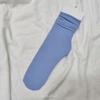 女中筒jk袜堆堆袜春夏季薄款天鹅绒纯色冰丝袜新品