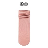 袜子女中筒袜春夏款棉袜纯色长筒JK百搭显瘦直筒堆堆袜诸暨