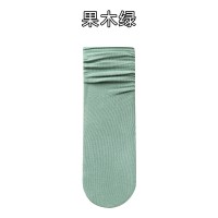 袜子女中筒袜春夏款棉袜纯色长筒JK百搭显瘦直筒堆堆袜诸暨