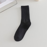 诸暨袜子女中筒袜夏季纯色堆堆袜条纹ins潮流秋冬中长筒袜子