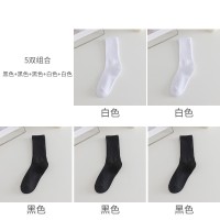 诸暨袜子女中筒袜夏季纯色堆堆袜条纹ins潮流秋冬中长筒袜子