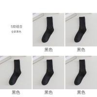 诸暨袜子女中筒袜夏季纯色堆堆袜条纹ins潮流秋冬中长筒袜子