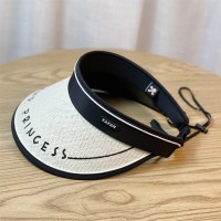 户外防晒大檐空顶帽女夏季防紫外线太阳帽沙滩骑车宽檐遮阳草帽男