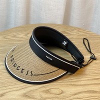 户外防晒大檐空顶帽女夏季防紫外线太阳帽沙滩骑车宽檐遮阳草帽男