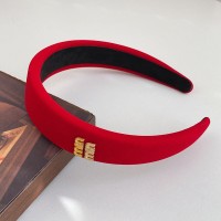 黑色丝绒发箍女款小香风复古宽边压发头箍秋冬网红高颅顶发卡头饰