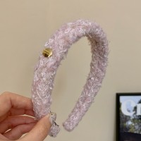 黑色丝绒发箍女款小香风复古宽边压发头箍秋冬网红高颅顶发卡头饰