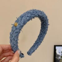 黑色丝绒发箍女款小香风复古宽边压发头箍秋冬网红高颅顶发卡头饰