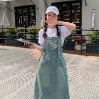 现货浙宝012牛仔连衣裙两件套背带裙T恤2024夏季新款Y