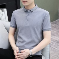 夏季男士短袖T恤全棉薄款商务翻领男装polo衫男款