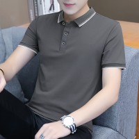 夏季男士短袖T恤全棉薄款商务翻领男装polo衫男款