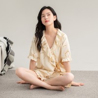 2024新款夏季睡衣女夏款纯棉女士夏天短袖套装甜美感家居服春秋款