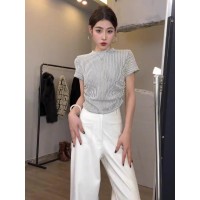 2024春款显瘦美式修身宽松上衣