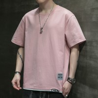 短袖T恤男夏季新款韩版T恤男士圆领简约宽松男装上衣