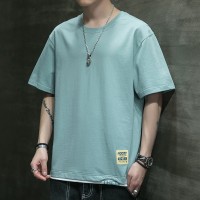 短袖T恤男夏季新款韩版T恤男士圆领简约宽松男装上衣