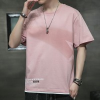 春秋新款潮流纯棉T恤宽松上衣内搭长袖男士打底衫百搭