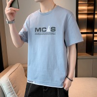 男士短袖T恤新款休闲夏季潮牌简约体恤夏装学生潮流宽松T恤