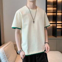 短袖t恤男士休闲新款夏季棉上衣宽松潮流短袖体恤
