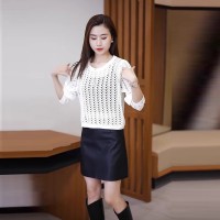 时尚洋气针织衫女2024春夏新款宽松显瘦镂空毛衣小个子时髦上衣潮