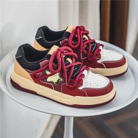 春季新款休闲百搭星星厚底学生运动面包鞋XZ517