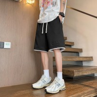 新款大码工装短裤男夏季男潮流休闲美式中裤男生速干宽松五分裤子