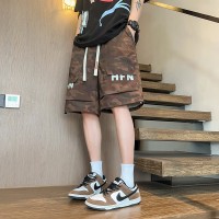 新款大码休闲短裤男生夏季薄款五分马裤男生宽松男款运动工装裤子