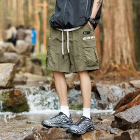 2024新款工装短裤男夏季男士运动休闲美式中裤男生速干宽松五分裤