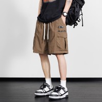 2024新款工装短裤男夏季男士运动休闲美式中裤男生速干宽松五分裤