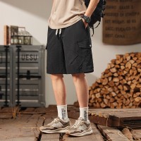 新款休闲短裤男生夏季薄款五分马裤男生宽松男款运动工装裤子