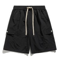 新款休闲短裤男生夏季薄款五分马裤男生宽松男款运动工装裤子