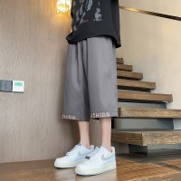 新款速干工装短裤男2024夏季新款男士七分休闲裤子胖子宽松大码潮