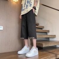 新款速干工装短裤男2024夏季新款男士七分休闲裤子胖子宽松大码潮