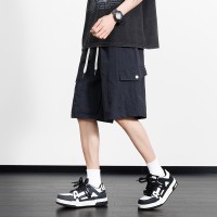 新款休闲短裤男生夏季薄款五分马裤男生宽松男款运动工装裤子