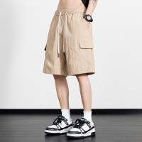 新款休闲短裤男生夏季薄款五分马裤男生宽松男款运动工装裤子