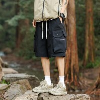 户外透气工装短裤男士中裤夏季薄款潮牌宽松直筒休闲宽松休闲五分