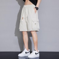 大码工装短裤男夏季男士运动休闲美式中裤男生速干宽松五分裤子