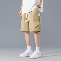 新款潮流休闲短裤男生夏季薄款五分马裤男生宽松男款运动工装裤子