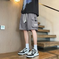 新款大码休闲短裤男生夏季薄款五分马裤男生宽松男款运动工装裤子