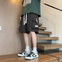 新款大码休闲短裤男生夏季薄款五分马裤男生宽松男款运动工装裤子