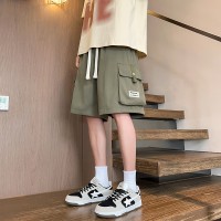 新款大码休闲短裤男生夏季薄款五分马裤男生宽松男款运动工装裤子
