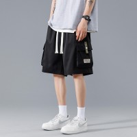 新款大码休闲短裤男生夏季薄款五分马裤男生宽松男款运动工装裤子