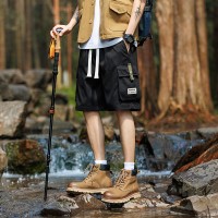 新款大码休闲短裤男生夏季薄款五分马裤男生宽松男款运动工装裤子
