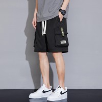 新款大码休闲短裤男生夏季薄款五分马裤男生宽松男款运动工装裤子