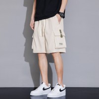 新款大码休闲短裤男生夏季薄款五分马裤男生宽松男款运动工装裤子