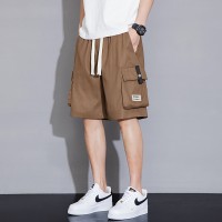 新款大码休闲短裤男生夏季薄款五分马裤男生宽松男款运动工装裤子